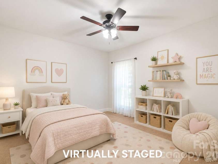 10846 Tyler Brook Lane, Mint Hill, NC 28227.  MLS# CAR4392416, YatesRealty ID 38253. Virtually Staged Secondary Bedroom