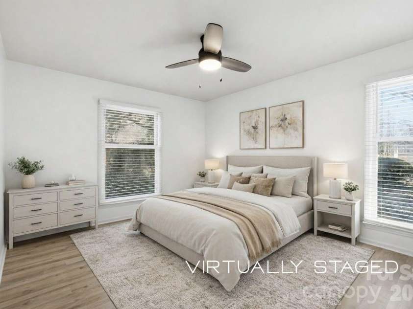 430 Queens Road, Charlotte, NC 28207.  MLS# CAR4340440, YatesRealty ID 3828. Virtually staged, Primary suite.