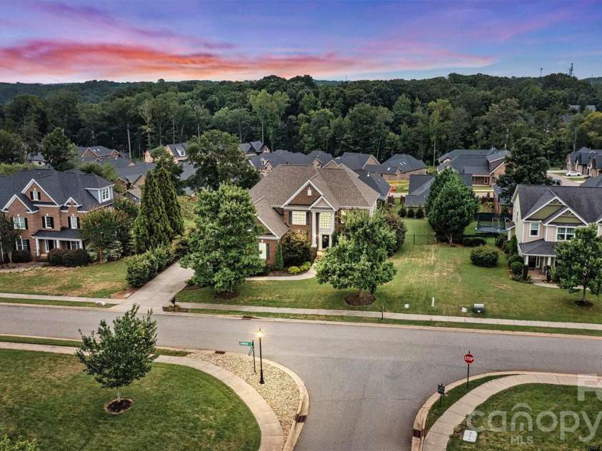 2576 Shanklin Lane, Denver, NC 28037.  MLS# CAR4287690, YatesRealty ID 3830. Aerial Front Street View - Twilight 