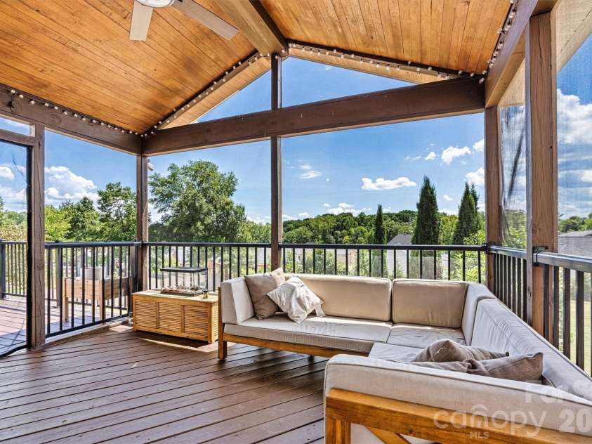 2576 Shanklin Lane, Denver, NC 28037.  MLS# CAR4287690, YatesRealty ID 3830. Covered Deck/Back Yard View 