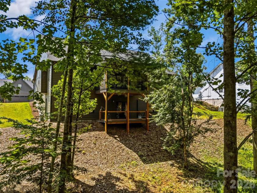181 Byron Forest Drive, Horse Shoe, NC 28742.  MLS# CAR4400079, YatesRealty ID 38308. Rear elevation