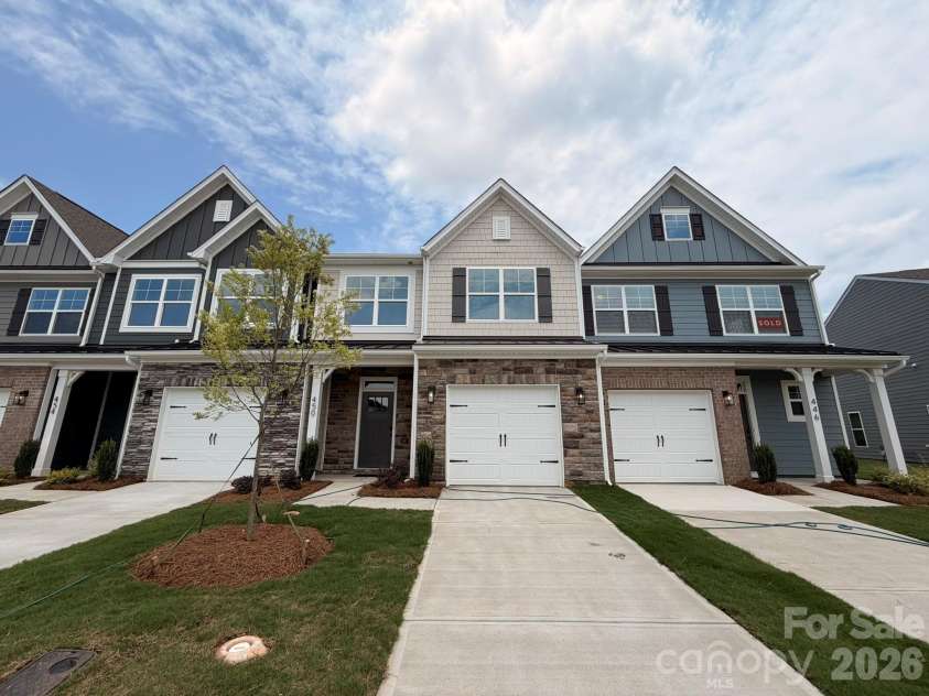 450 Blythe Townhome Lane, Waxhaw, NC 28173.  MLS# CAR4367104, YatesRealty ID 38371. Homesite 116 construction progress