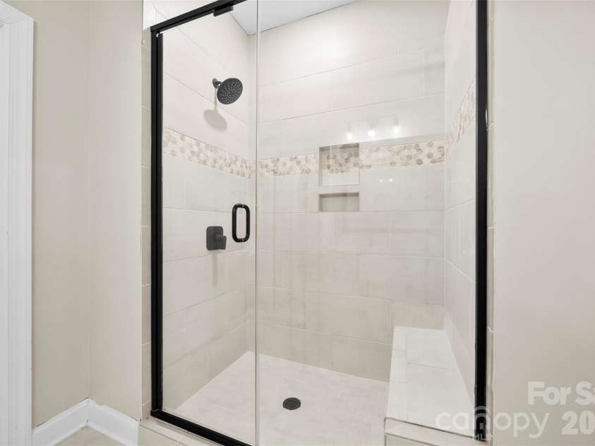 12629 Twilight Drive, Mint Hill, NC 28227.  MLS# CAR4397024, YatesRealty ID 38399. With floor to ceiling shower