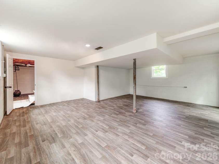 5404 Hope Road, Vale, NC 28168.  MLS# CAR4342882, YatesRealty ID 3840. Finished Basement