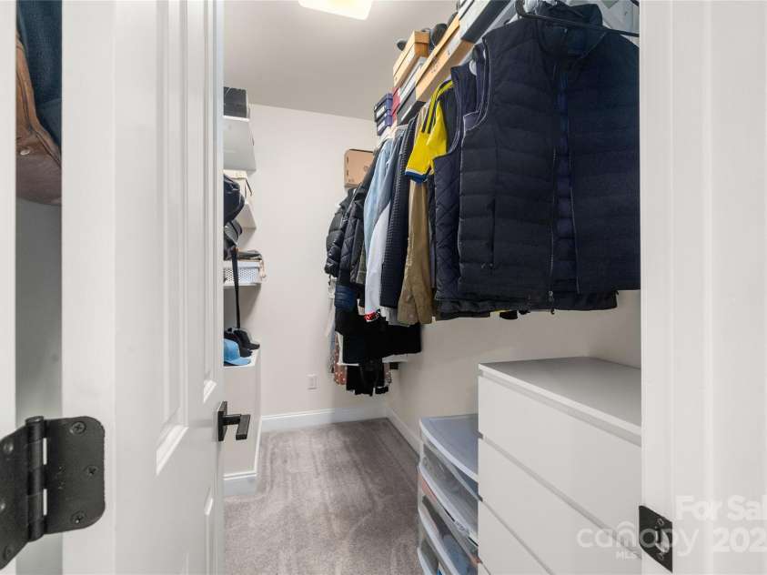 69 Merrell Road, Leicester, NC 28748.  MLS# CAR4181794, YatesRealty ID 3840. Primary Bedroom Closet 2