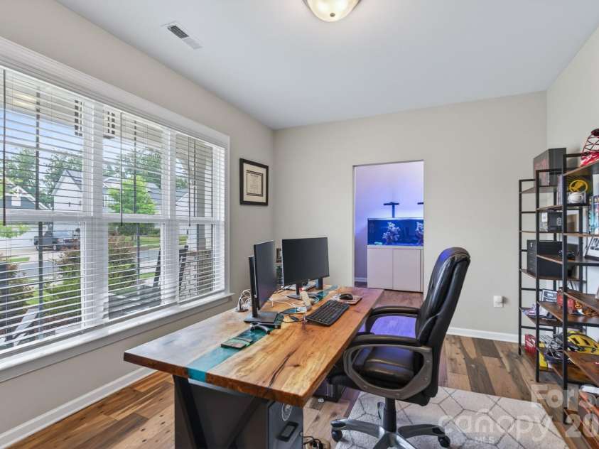5100 Watercrest Trail, Belmont, NC 28012.  MLS# CAR4387438, YatesRealty ID 38418. Formal Dining Room currently Office Set Up