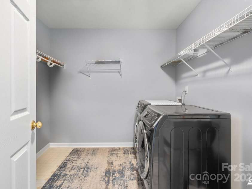 1016 Council Fire Circle, Indian Trail, NC 28079.  MLS# CAR4238473, YatesRealty ID 38426. Upstairs laundry