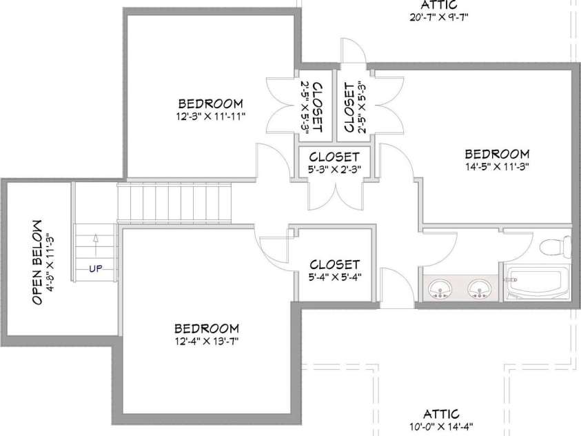 7650 Cotton Street, Harrisburg, NC 28075.  MLS# CAR4393142, YatesRealty ID 38431. Second Floor Plan