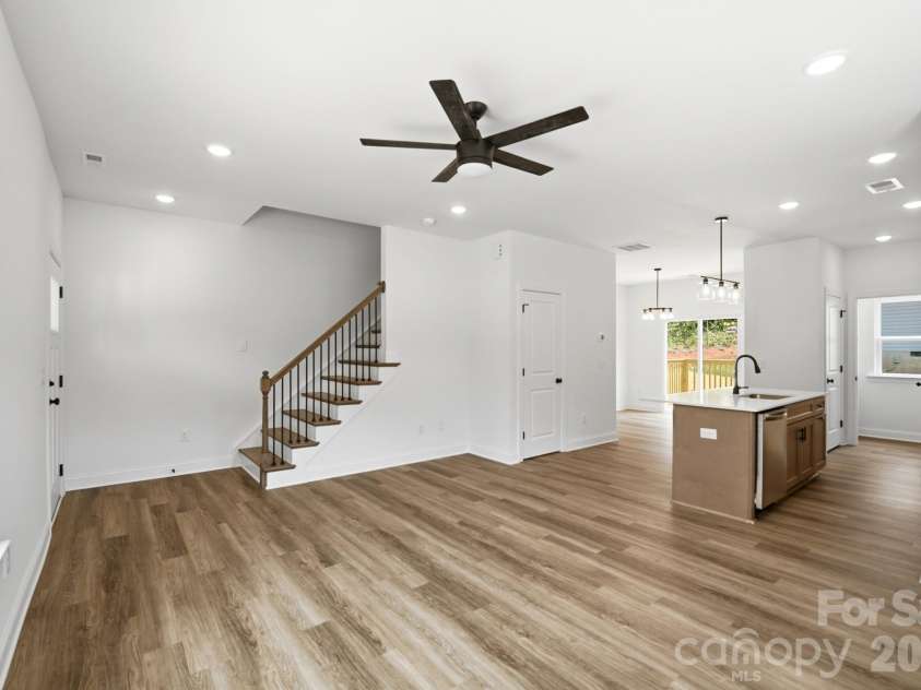 210 8th Avenue Drive, Hickory, NC 28602.  MLS# CAR4400461, YatesRealty ID 38442. View from Living Room through to the Dining Room