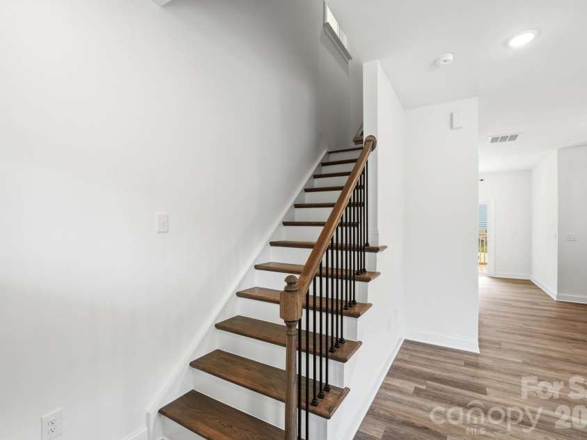 210 8th Avenue Drive, Hickory, NC 28602.  MLS# CAR4400461, YatesRealty ID 38442. View of Stairs to Upper Level