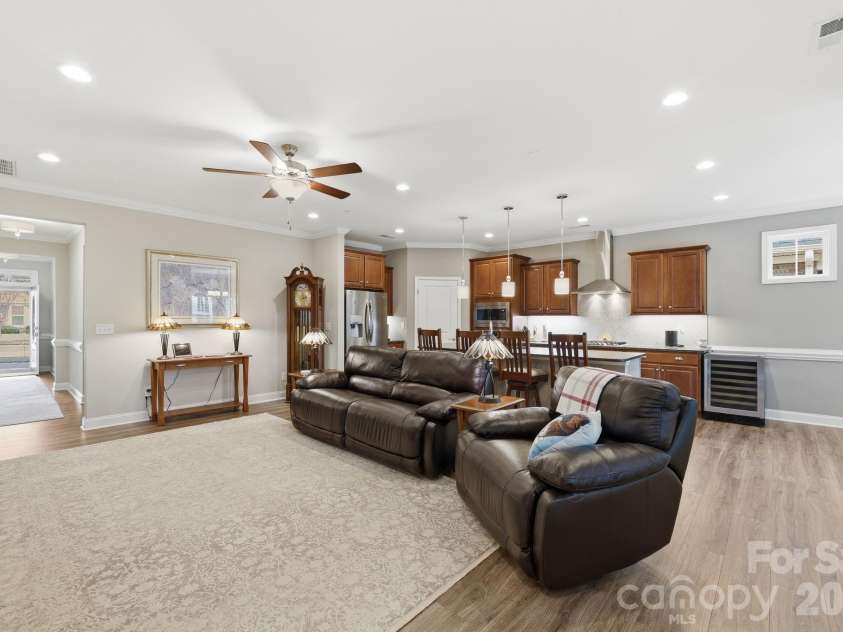 2525 Whispering Way, Indian Trail, NC 28079.  MLS# CAR4356535, YatesRealty ID 3846. Great room 