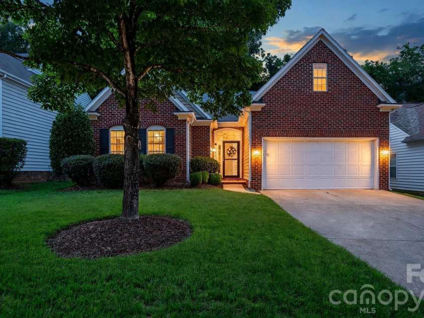 6653 Allness Glen Lane, Charlotte, NC 28269.  MLS# CAR4400662, YatesRealty ID 38460. Twilight
