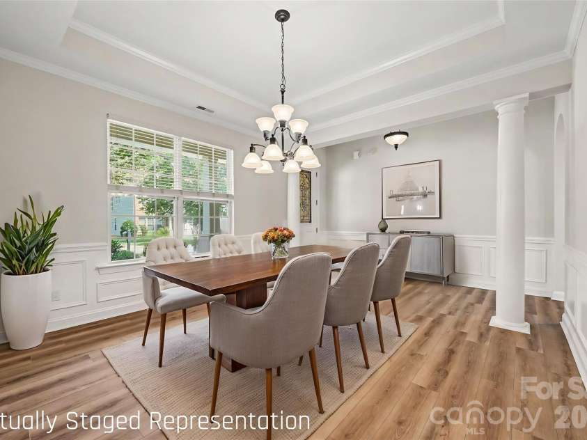 1162 Gold Rush Court, Fort Mill, SC 29708.  MLS# CAR4412511, YatesRealty ID 38468. Dining Room *Virtually Staged*