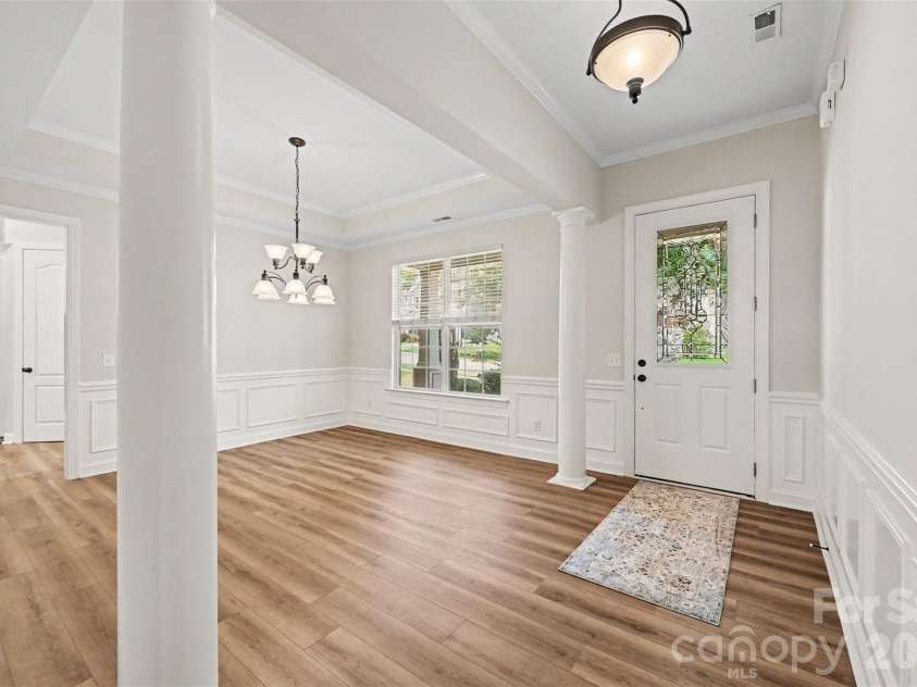 1162 Gold Rush Court, Fort Mill, SC 29708.  MLS# CAR4412511, YatesRealty ID 38468. Entryway into dining room
