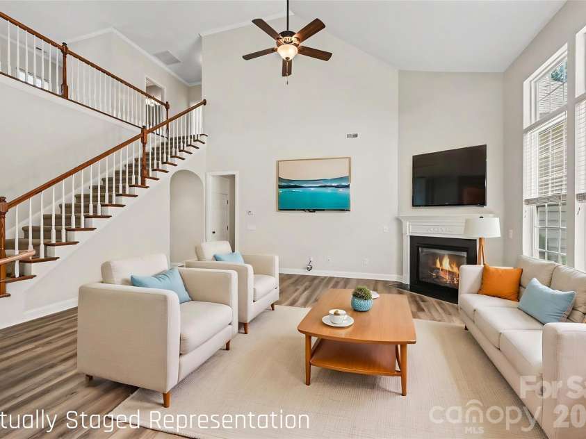 1162 Gold Rush Court, Fort Mill, SC 29708.  MLS# CAR4412511, YatesRealty ID 38468. Living Room *Virtually Staged*