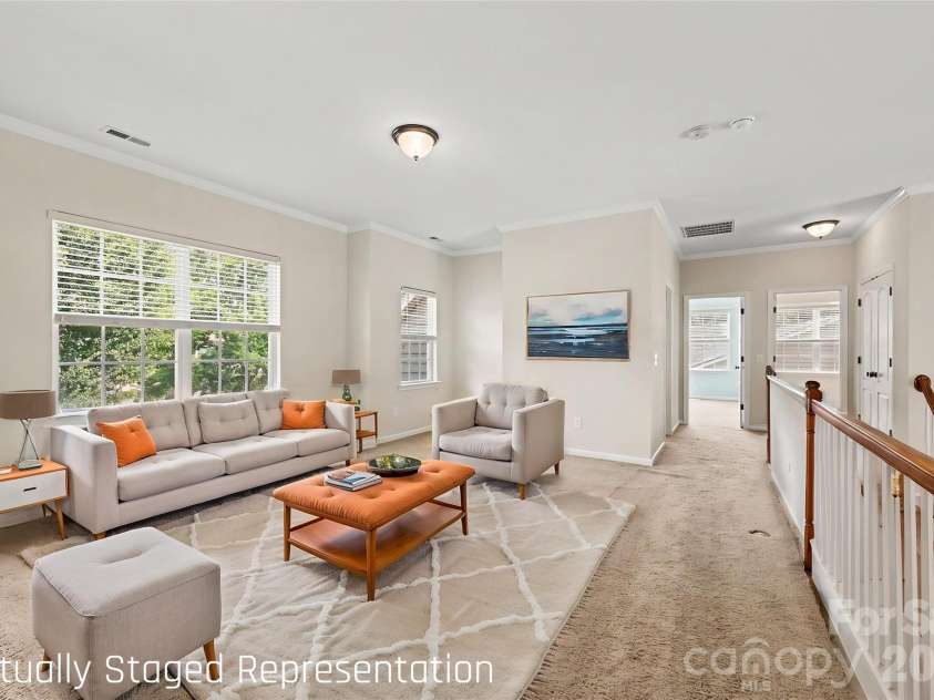 1162 Gold Rush Court, Fort Mill, SC 29708.  MLS# CAR4412511, YatesRealty ID 38468. Upstairs loft landing *Virtually Staged*