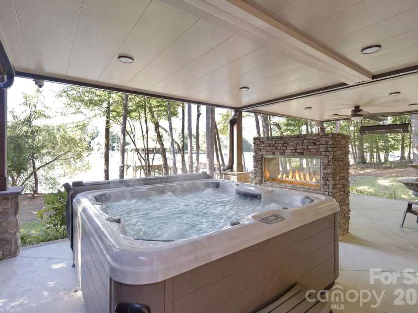 4685 Eagle Pointe Court, Denver, NC 28037.  MLS# CAR4332859, YatesRealty ID 38484. Bullfrog A9 Spa and outdoor shower