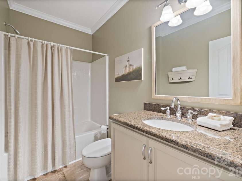 4685 Eagle Pointe Court, Denver, NC 28037.  MLS# CAR4332859, YatesRealty ID 38484. Full bathroom in the finished basement