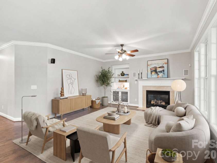 4685 Eagle Pointe Court, Denver, NC 28037.  MLS# CAR4332859, YatesRealty ID 38484. Virtually staged Great Room