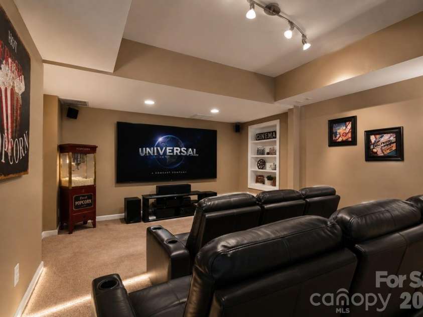 4685 Eagle Pointe Court, Denver, NC 28037.  MLS# CAR4332859, YatesRealty ID 38484. Virtually staged media room