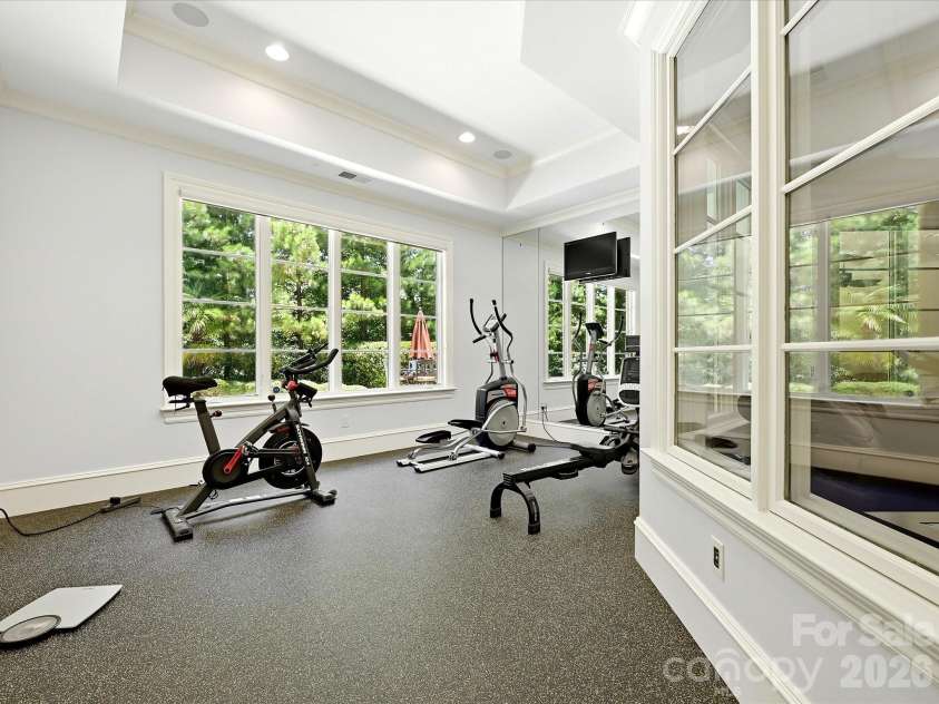 11308 Gunpowder Point Drive, Charlotte, NC 28277.  MLS# CAR4402066, YatesRealty ID 38487. Exercise Room - Bsmt