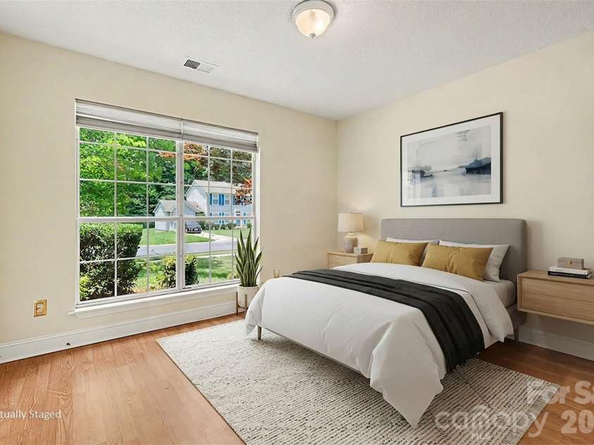 8316 Rhian Brook Lane, Charlotte, NC 28216.  MLS# CAR4402684, YatesRealty ID 38488. Bedroom 3 virtually staged