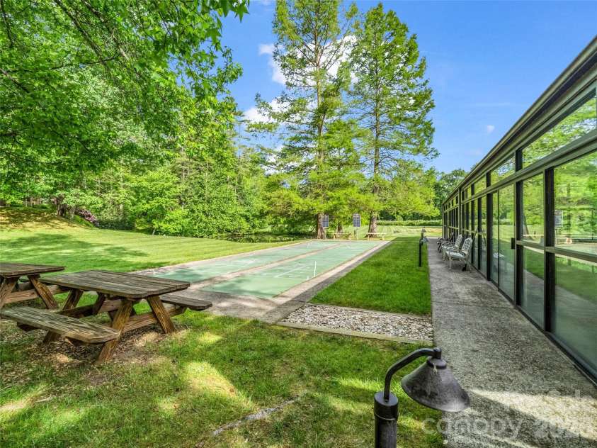 102 White Oak Drive, Hendersonville, NC 28791.  MLS# CAR4376604, YatesRealty ID 38494. Shuffleboard