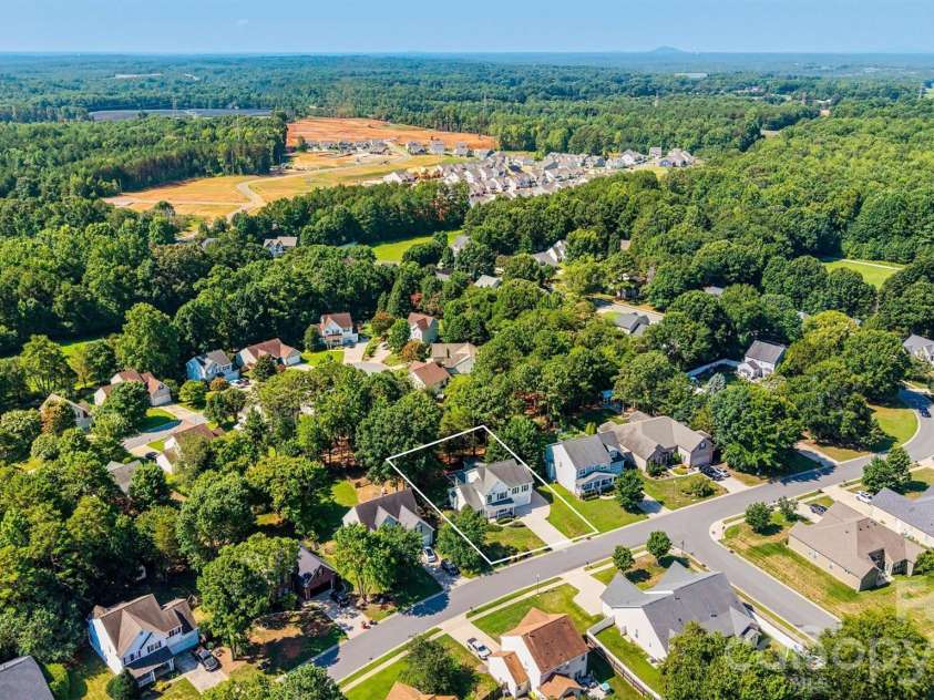 7542 Sedgebrook Drive, Stanley, NC 28164.  MLS# CAR4401228, YatesRealty ID 38497. Birdseye view