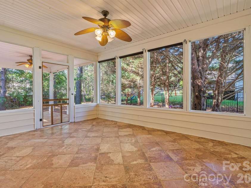7542 Sedgebrook Drive, Stanley, NC 28164.  MLS# CAR4401228, YatesRealty ID 38497. Screened sun porch