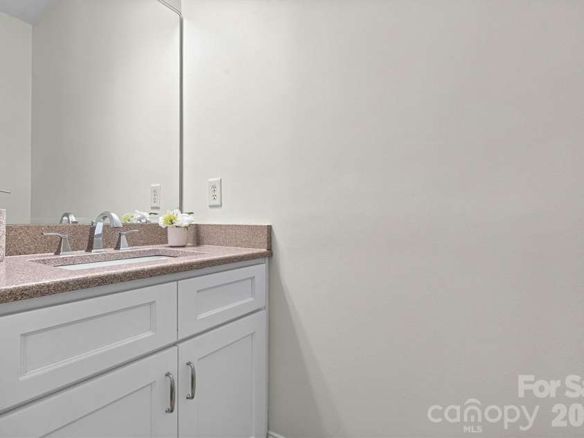 7542 Sedgebrook Drive, Stanley, NC 28164.  MLS# CAR4401228, YatesRealty ID 38497. Updated powder room on first floor