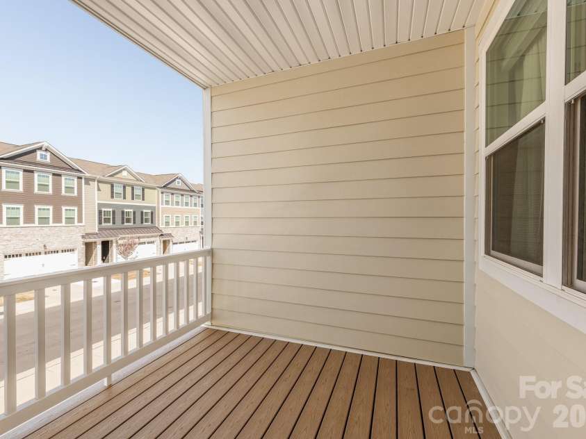 206 Marron Drive, Indian Trail, NC 28079.  MLS# CAR4356949, YatesRealty ID 3850. 2nd floor covered balcony