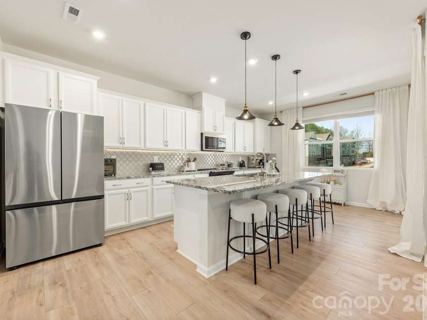 206 Marron Drive, Indian Trail, NC 28079.  MLS# CAR4356949, YatesRealty ID 3850. 2nd floor kitchen