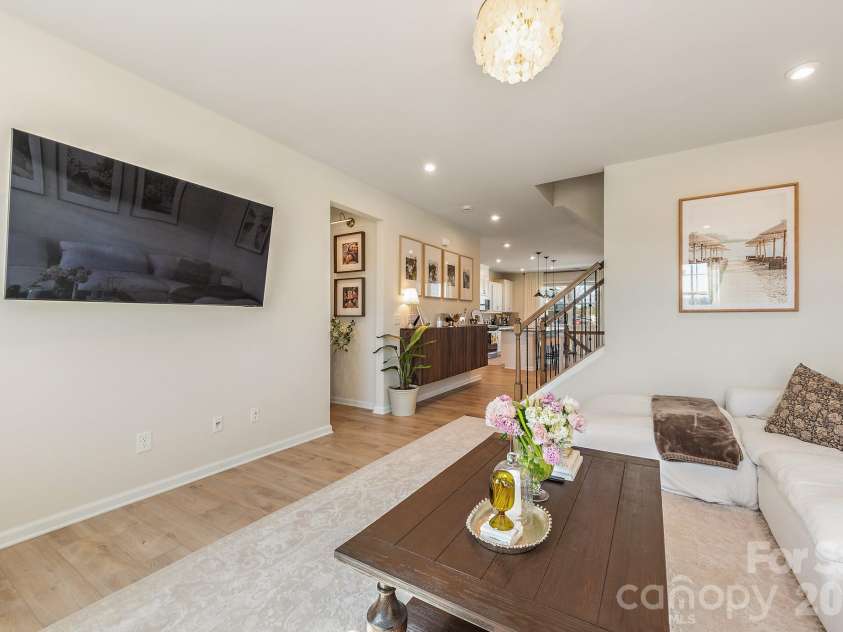 206 Marron Drive, Indian Trail, NC 28079.  MLS# CAR4356949, YatesRealty ID 3850. 2nd floor living room