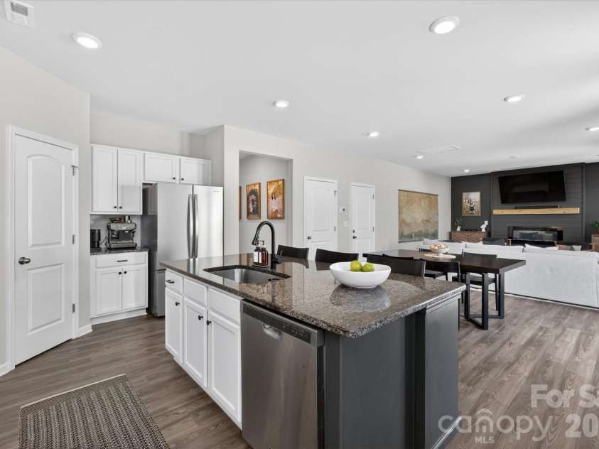 6002 Weddington Pointe Drive, Monroe, NC 28110.  MLS# CAR4377599, YatesRealty ID 38507. Large island to cook/bake/entertain
