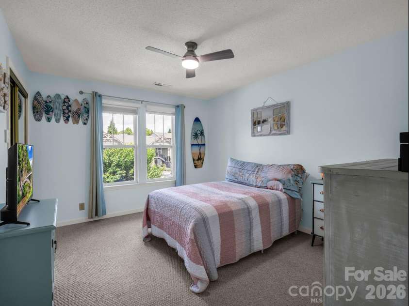 1706 Deermouse Way, Hendersonville, NC 28792.  MLS# CAR4400240, YatesRealty ID 38508. Front Bedroom