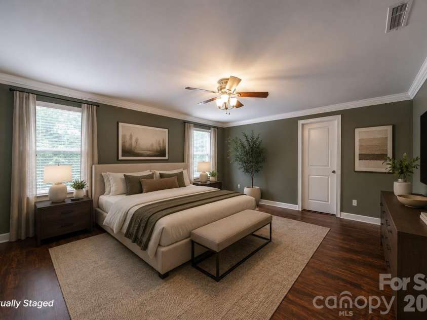 2134 Gillette Drive, Clover, SC 29710.  MLS# CAR4405603, YatesRealty ID 38521. Primary Bedroom Virtually Staged