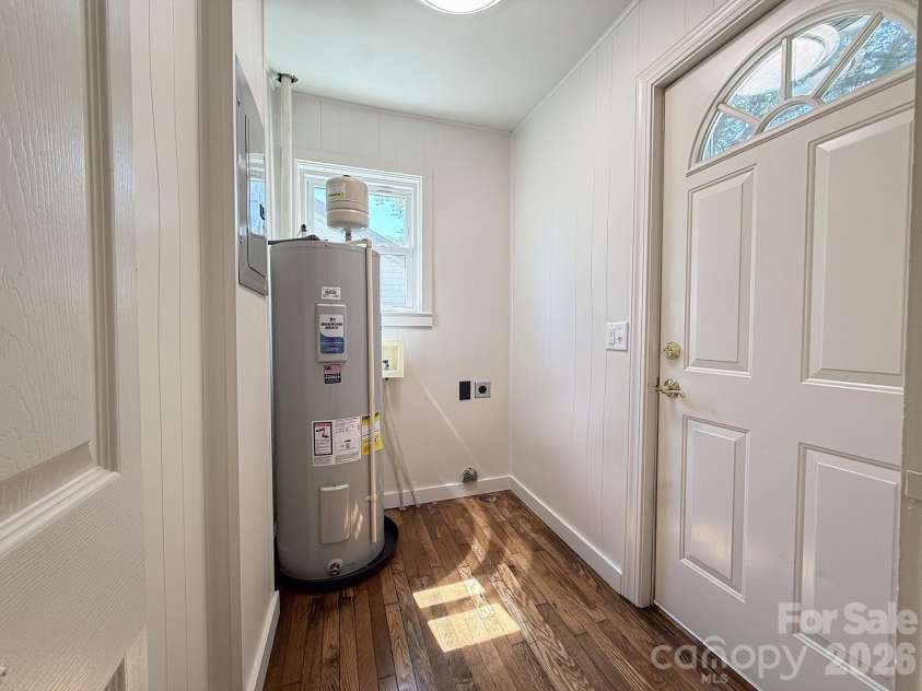 331 Probart Street, Brevard, NC 28712.  MLS# CAR4405723, YatesRealty ID 38535. Laundry / Mudroom – Convenient laundry and mudroom with backyard access, washer/dryer hookups, and a recently installed water heater.
