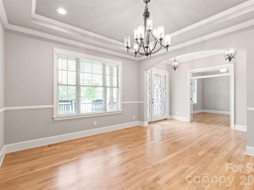 1808 Huntley Ridge Drive, Concord, NC 28025.  MLS# CAR4401612, YatesRealty ID 38588. Dining Room Complete with Tray Ceiling