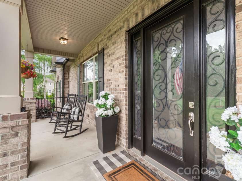 1808 Huntley Ridge Drive, Concord, NC 28025.  MLS# CAR4401612, YatesRealty ID 38588. Large Covered Front Porch