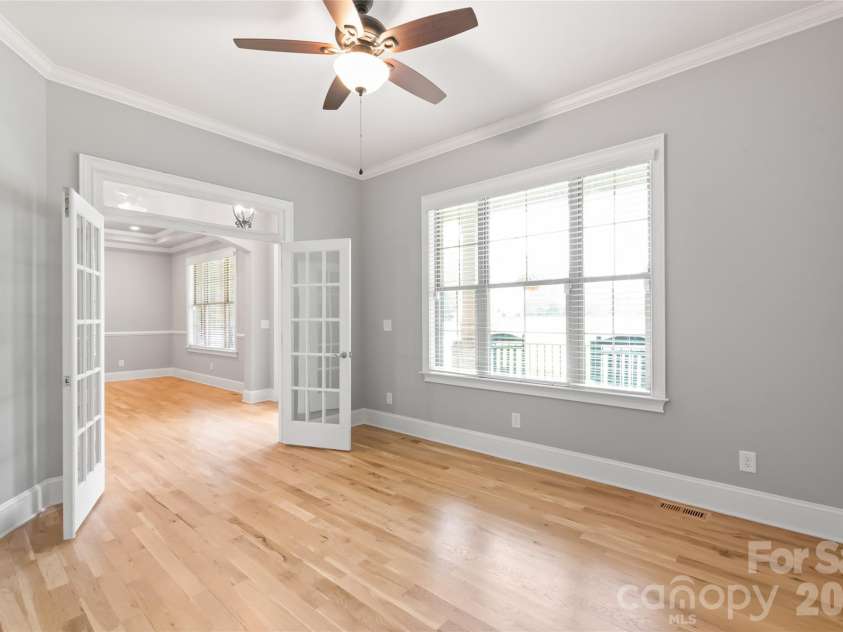 1808 Huntley Ridge Drive, Concord, NC 28025.  MLS# CAR4401612, YatesRealty ID 38588. Spacious Office with French Doors