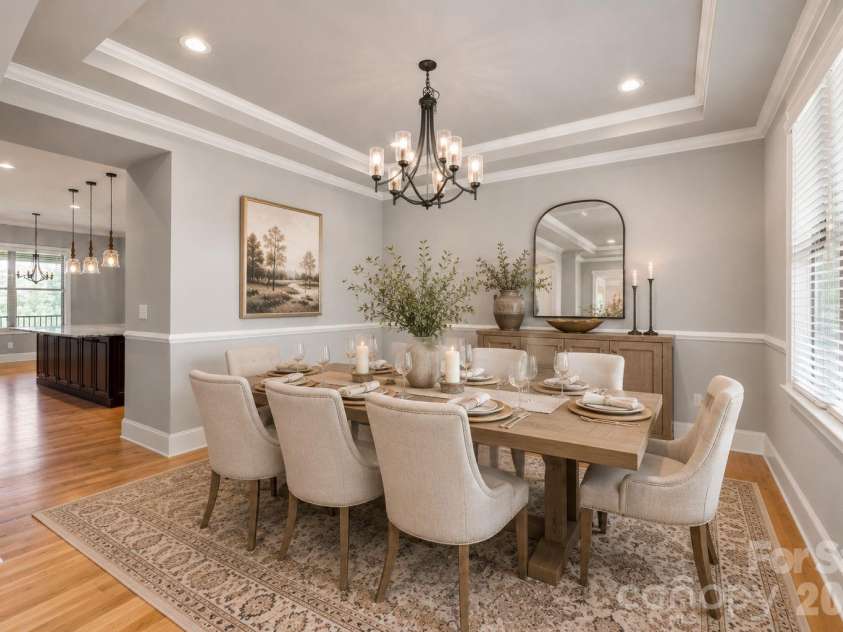 1808 Huntley Ridge Drive, Concord, NC 28025.  MLS# CAR4401612, YatesRealty ID 38588. Virtually Staged - Dining Room
