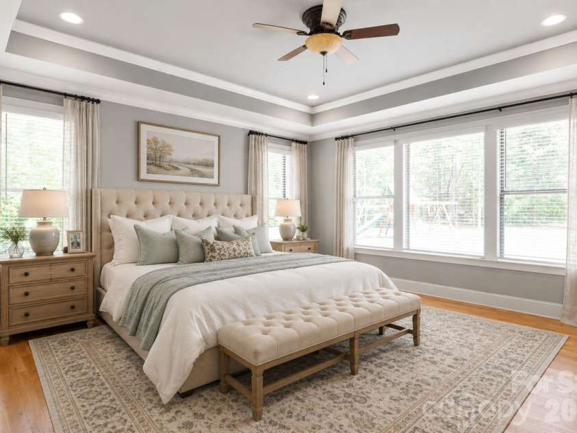 1808 Huntley Ridge Drive, Concord, NC 28025.  MLS# CAR4401612, YatesRealty ID 38588. Virtually Staged - Primary Suite