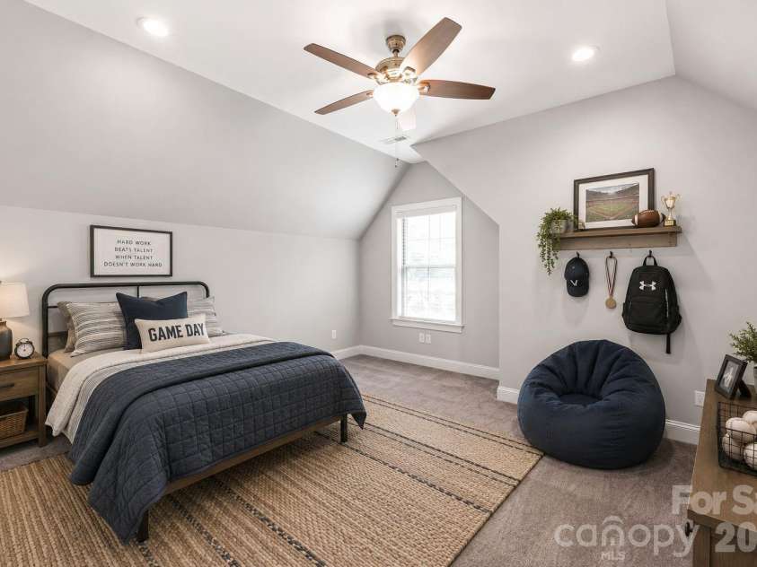 1808 Huntley Ridge Drive, Concord, NC 28025.  MLS# CAR4401612, YatesRealty ID 38588. Virtually Staged - Secondary Bedroom 1