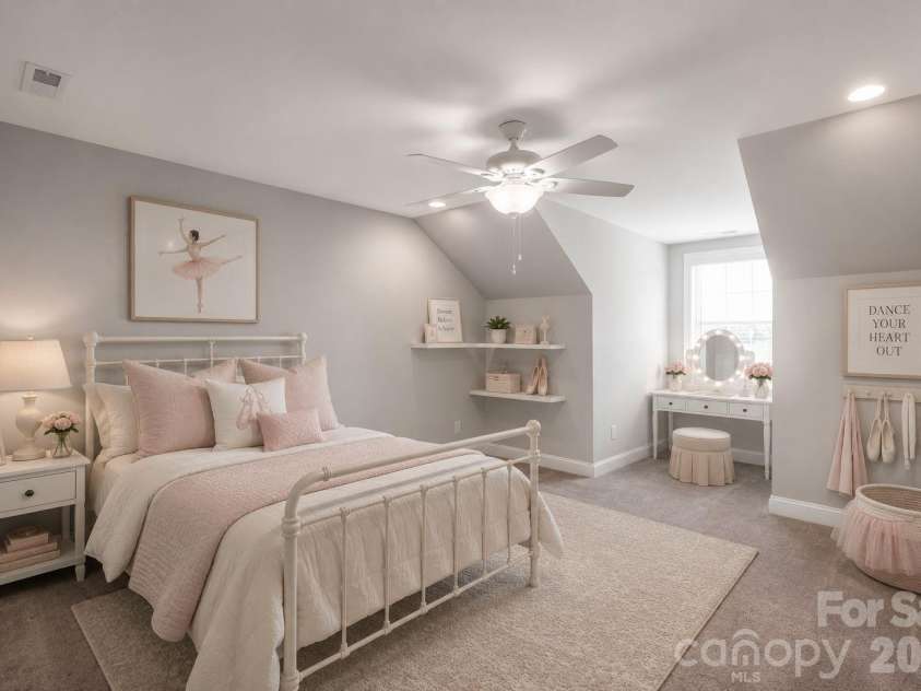 1808 Huntley Ridge Drive, Concord, NC 28025.  MLS# CAR4401612, YatesRealty ID 38588. Virtually Staged - Secondary Bedroom 3