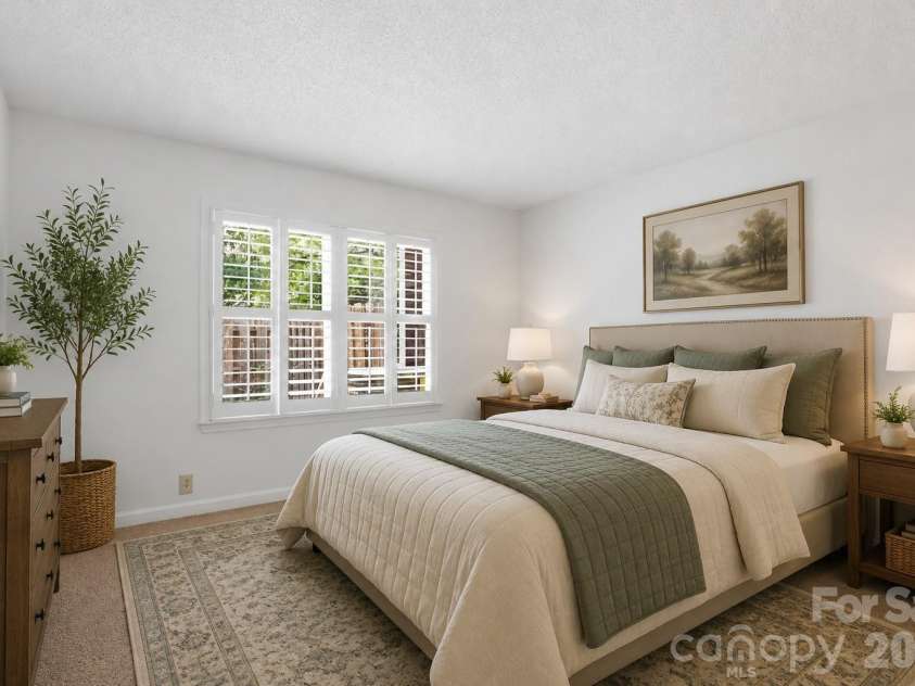 2500 Round Table Road, Monroe, NC 28110.  MLS# CAR4403153, YatesRealty ID 38591. Virtually staged - First floor primary bedroom with ensuite bath