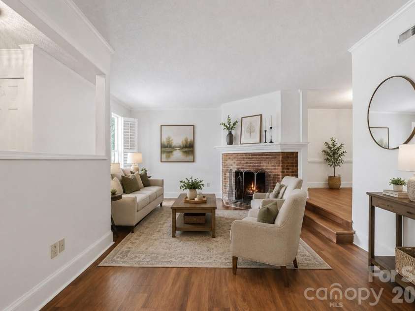 2500 Round Table Road, Monroe, NC 28110.  MLS# CAR4403153, YatesRealty ID 38591. Virtually staged - Living room
