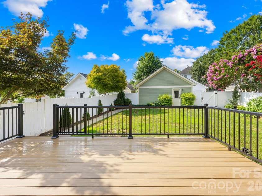 122 Gresham Lane, Mooresville, NC 28117.  MLS# CAR4400373, YatesRealty ID 38594. Trex deck