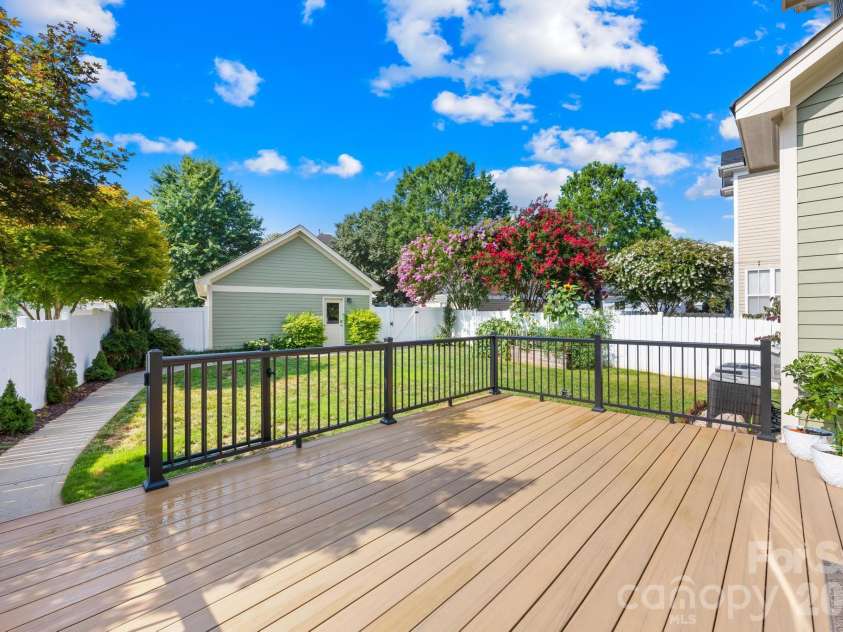 122 Gresham Lane, Mooresville, NC 28117.  MLS# CAR4400373, YatesRealty ID 38594. Trex deck