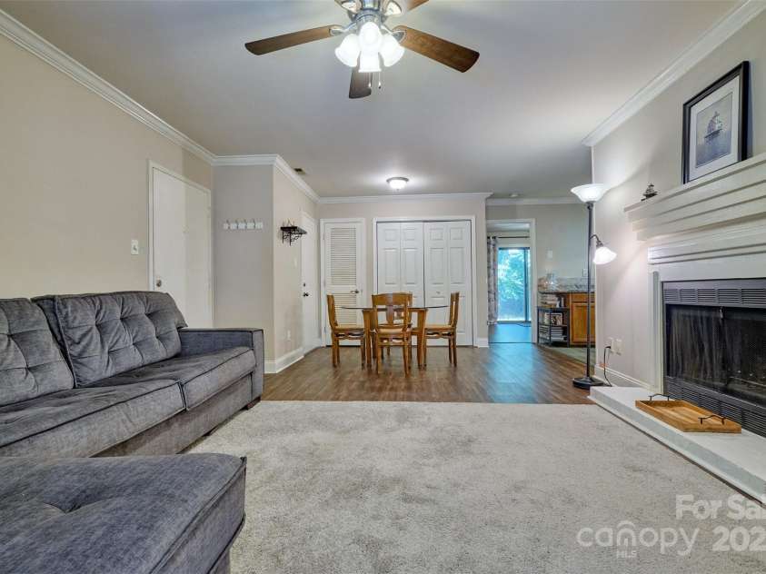 4130 Charlotte Highway, Lake Wylie, SC 29710.  MLS# CAR4276375, YatesRealty ID 3860. Dining area opens to living room