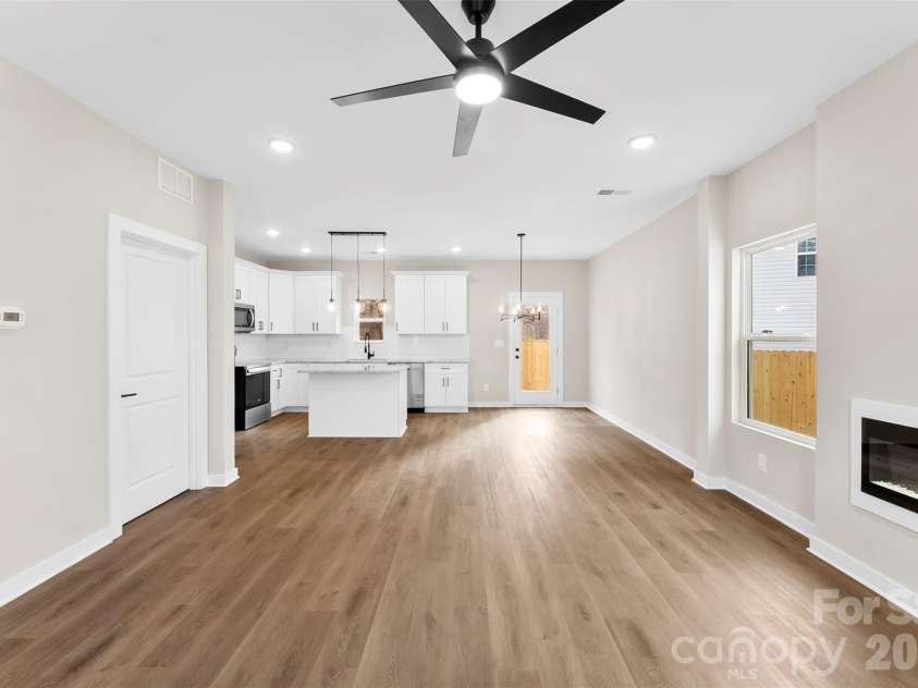 906 Brunett Street, Gastonia, NC 28052.  MLS# CAR4340368, YatesRealty ID 3860. Den with fireplace - Model Home